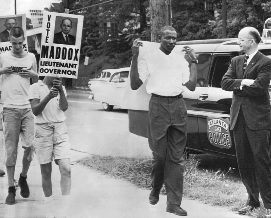 Lester Maddox Picketed Photograph by Underwood Archives