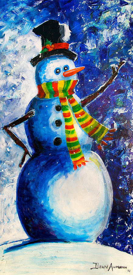 Let It Snow Painting by Dawn Aumann Let It Snow Painting by Dawn Aumann