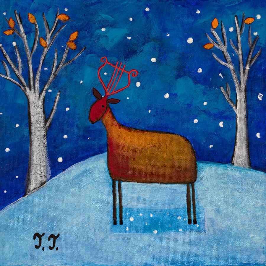 Let it Snow Painting by Teodora Totorean