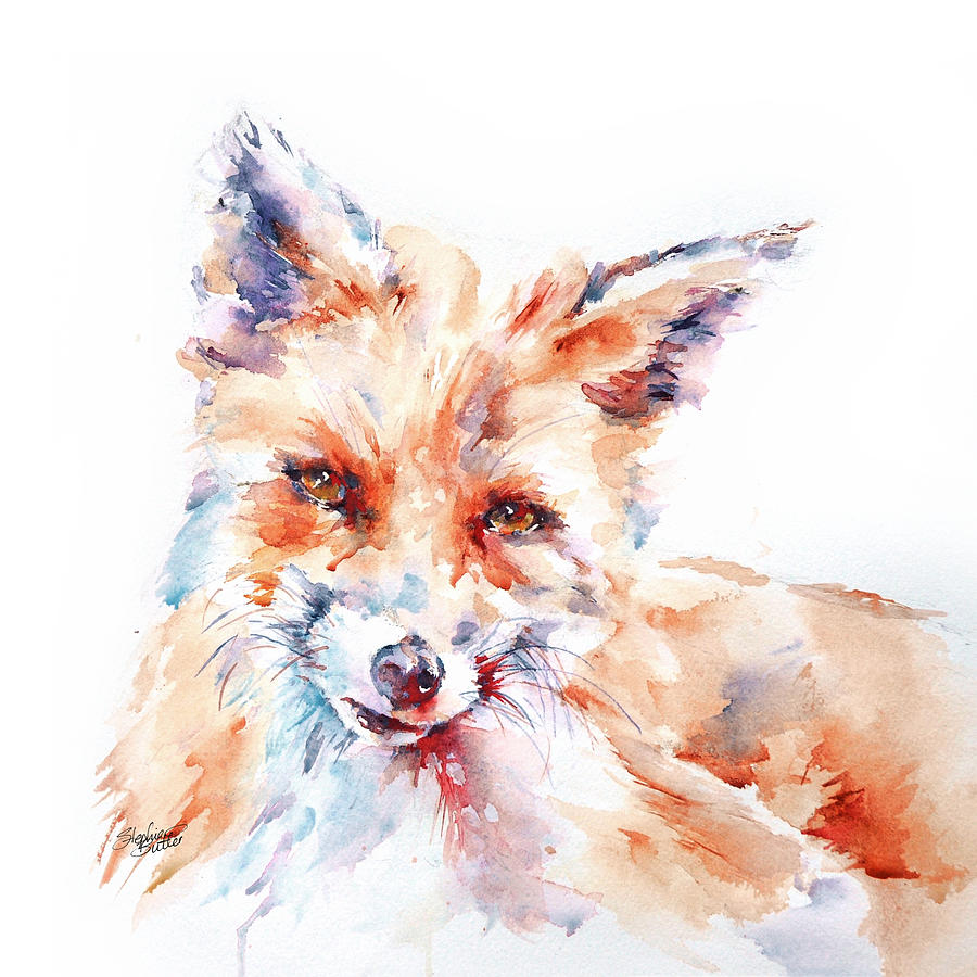Fox Painting - Let me be . . . Red Fox by Stephie Butler