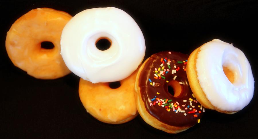 Doughnuts Photograph - LET the GOOD TIMES ROLL by Karen Wiles