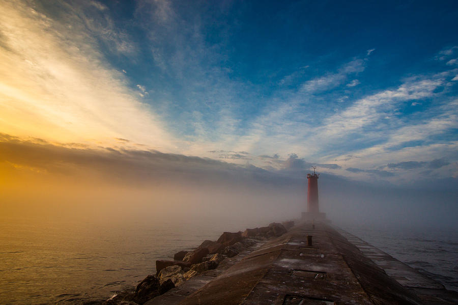 Lake Michigan Photograph - Let There Be Light by Daniel Chen