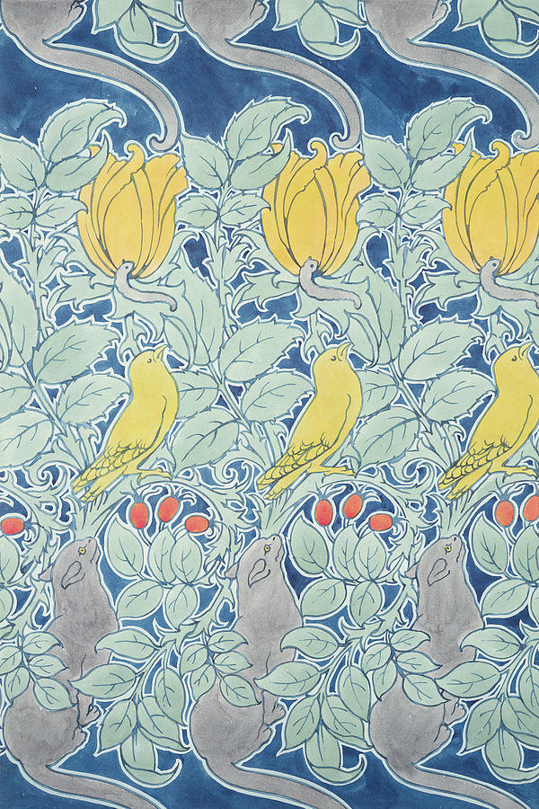 Let Us Prey wallpaper Painting by Charles Francis Annesley Voysey