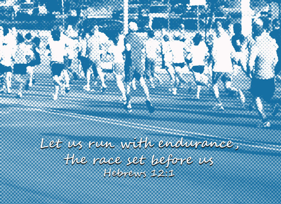 Let us run the race Hebrews Photograph by Denise Beverly