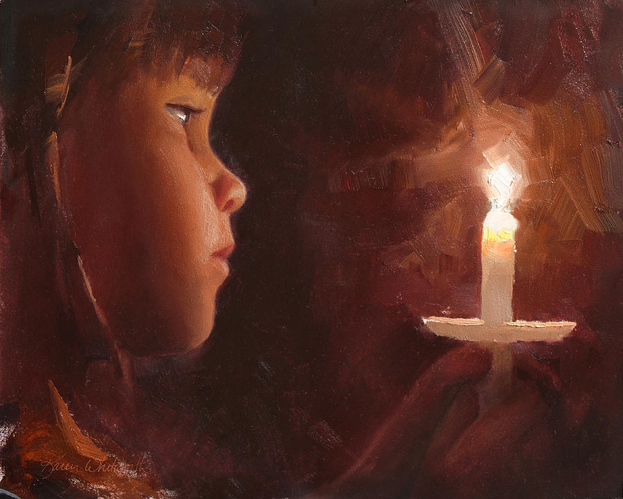Let Your Light Shine 1 Painting by K Whitworth