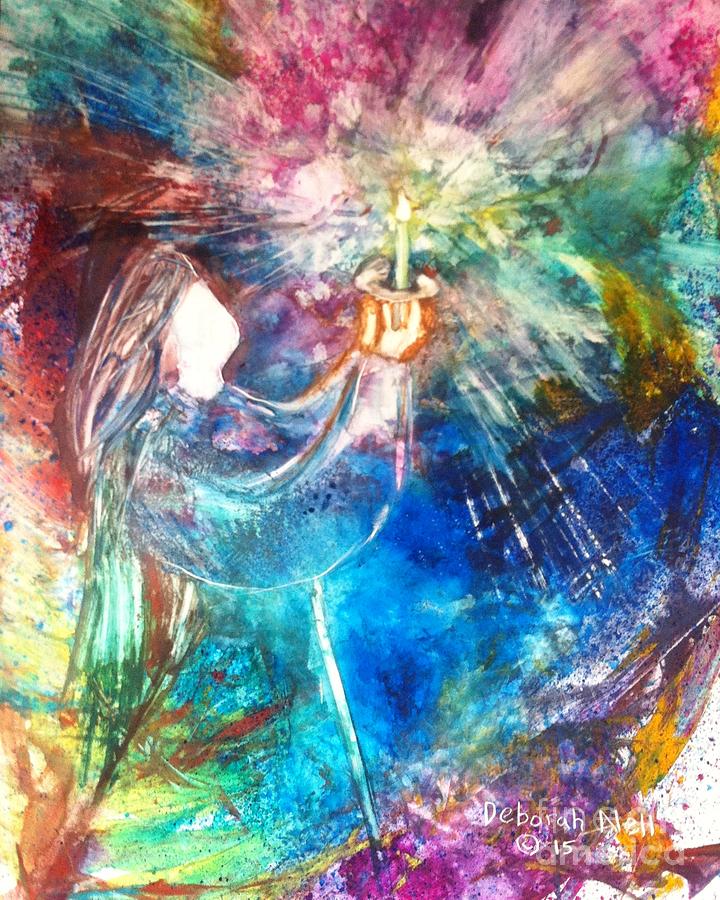 Let Your Light Shine Painting by Deborah Nell
