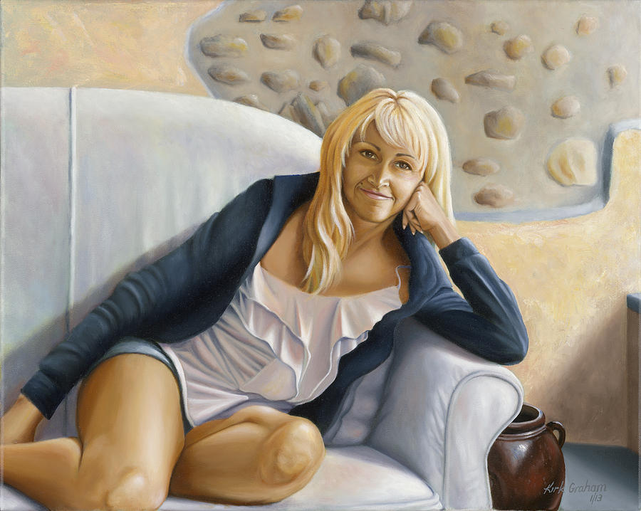 Pretty Woman Movie Painting - Leticia in Cortona by Kirk Graham