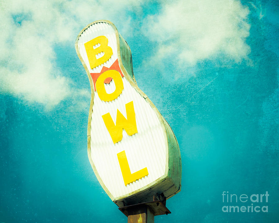 Sports Photograph - Lets Bowl Lets Rock n Roll by Sonja Quintero
