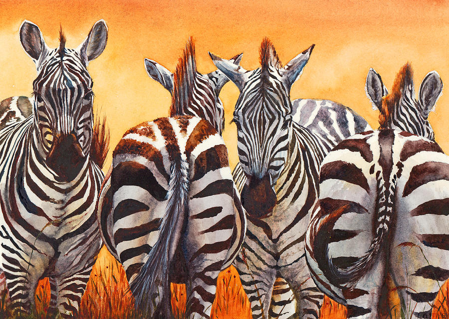 Wildlife Painting - Lets Face It We Are Lost by Peter Williams
