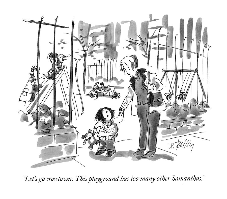 Lets Go Crosstown. This Playground Has Too Many Drawing by Donald Reilly Lets Go Crosstown. This Playground Has Too Many Drawing by Donald Reilly