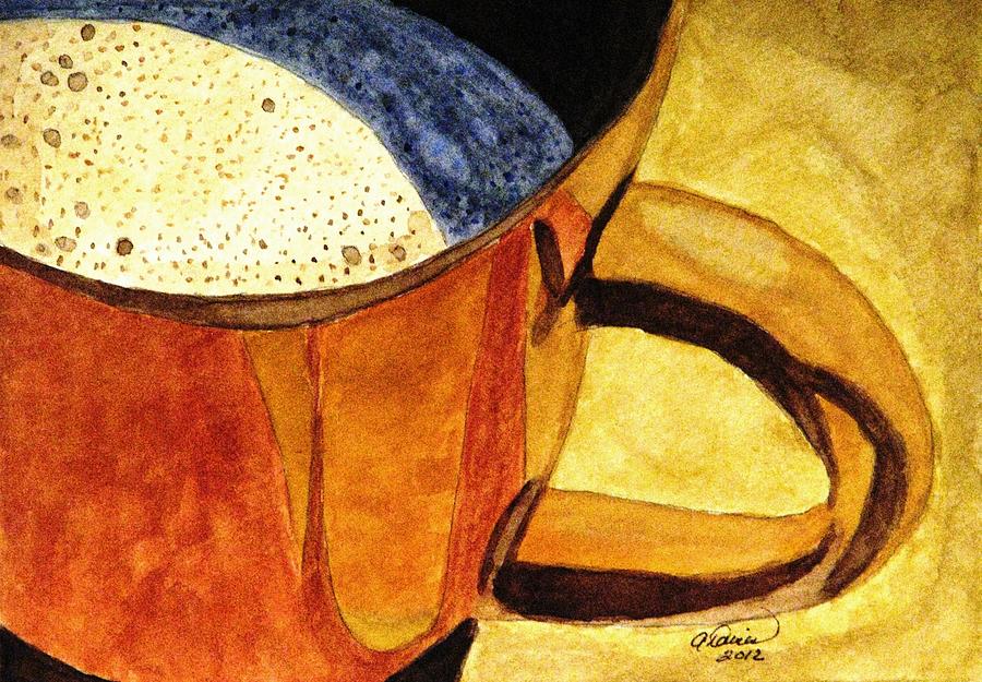 Lets Have A Cuppa Painting by Angela Davies