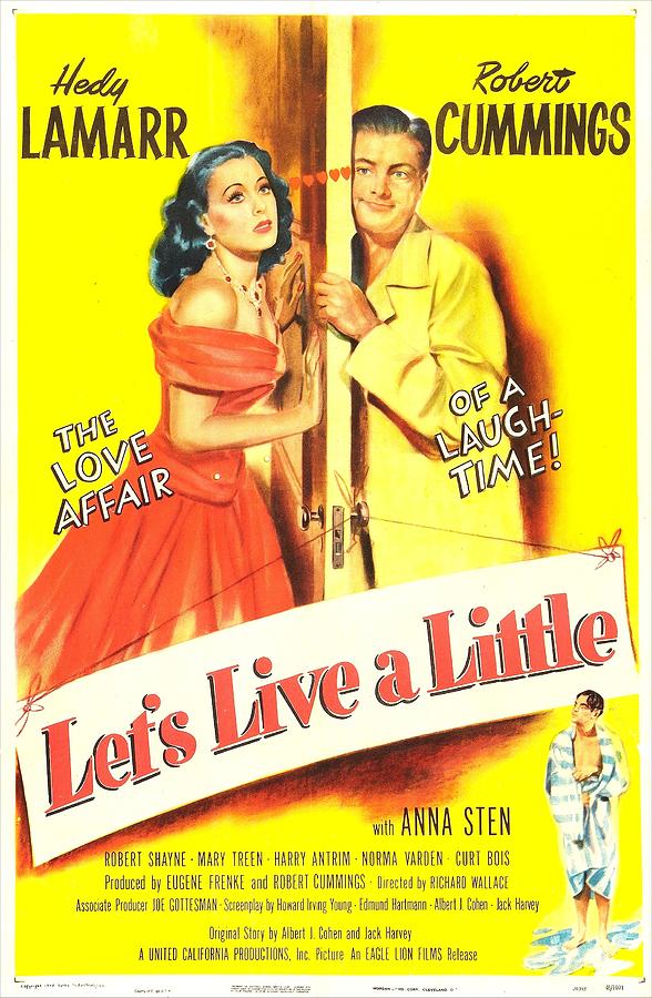 Movie Photograph - Lets Live A Little, Us Poster, Hedy by Everett