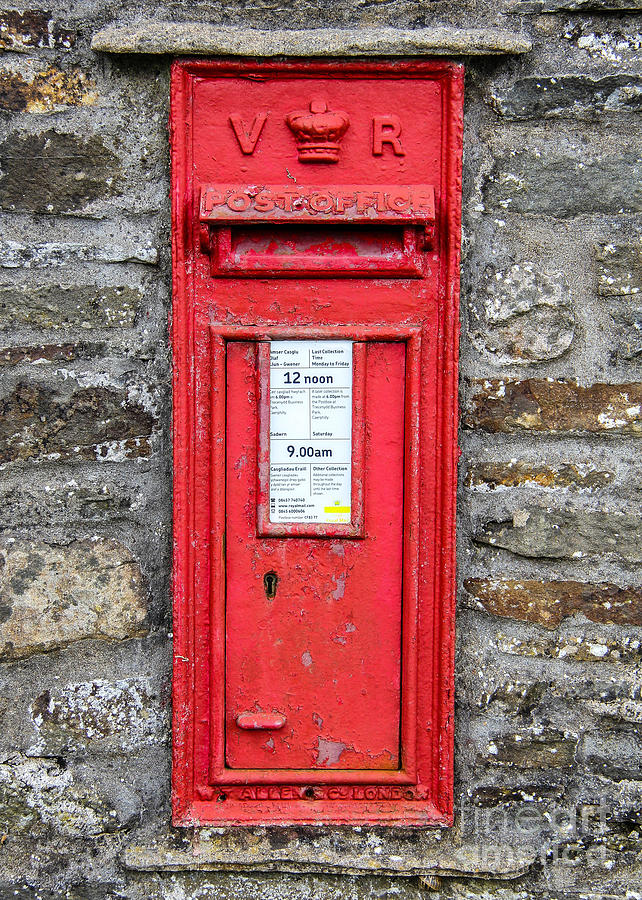 Victorian Red Letter Box Photograph by SnapHound Photography