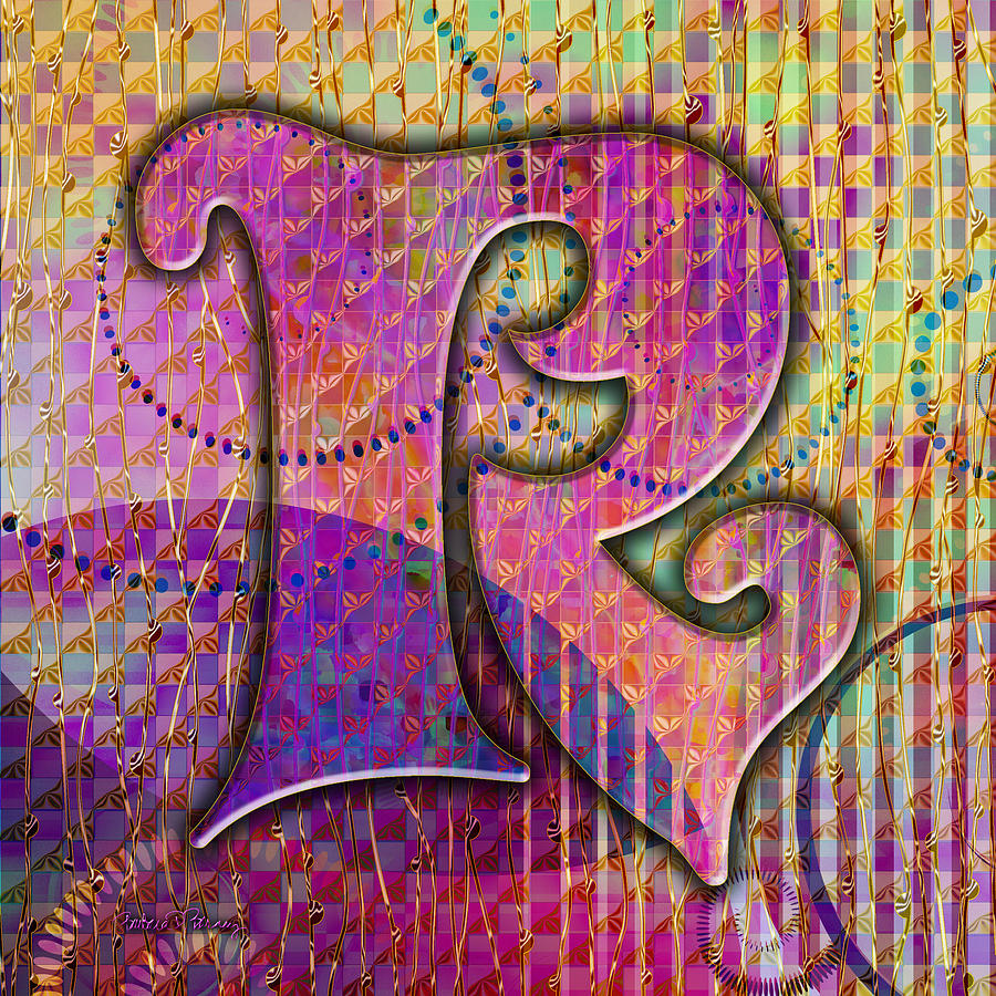 Letter R Digital Art by Barbara Berney