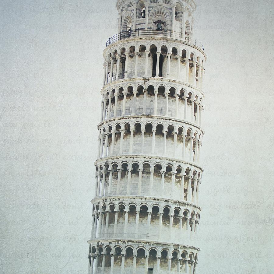 Architecture Photograph - Letters From Pisa - Italy by Lisa Parrish