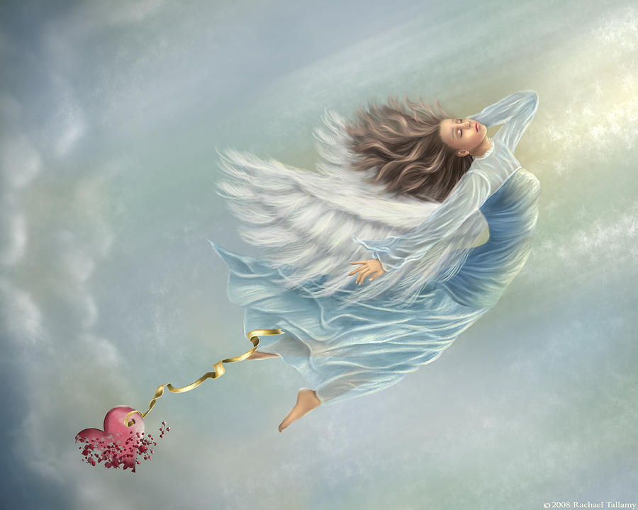 Inspirational Painting - Letting Go by Rachael Tallamy