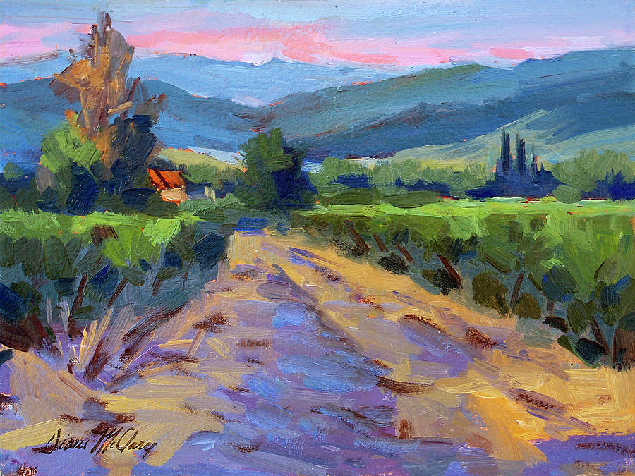 Mountain Painting - Lever Du Soleil by Diane McClary