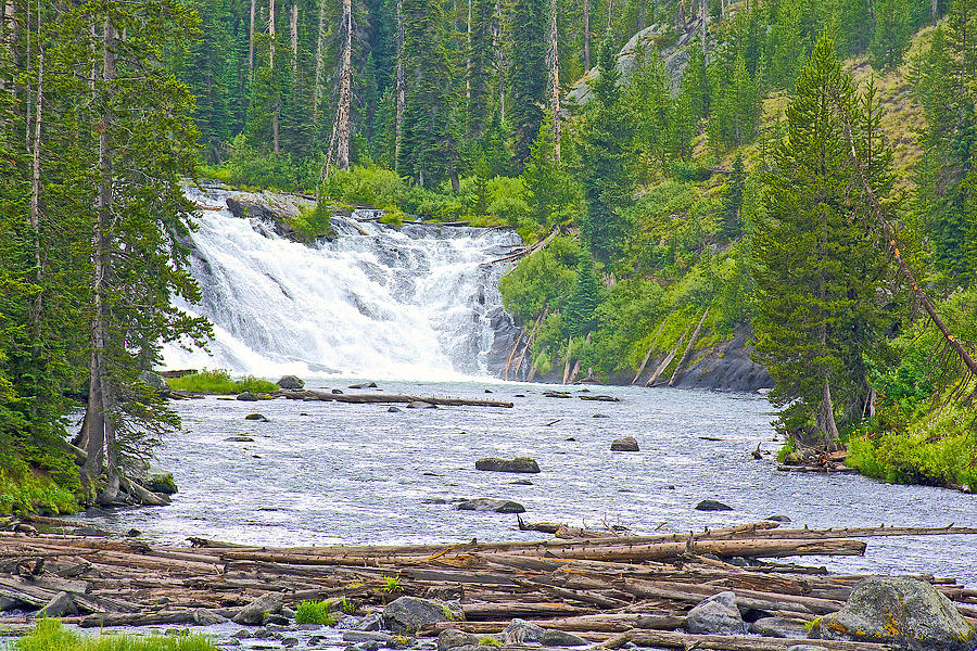 Lewis Falls in Yellowstone National Park-Wyoming Photograph by Ruth Hager