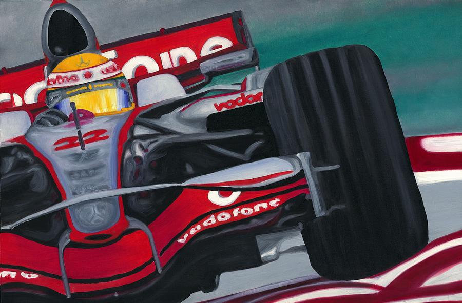 Lewis Hamilton F1 World Champion 2008 Painting By Ran Andrews