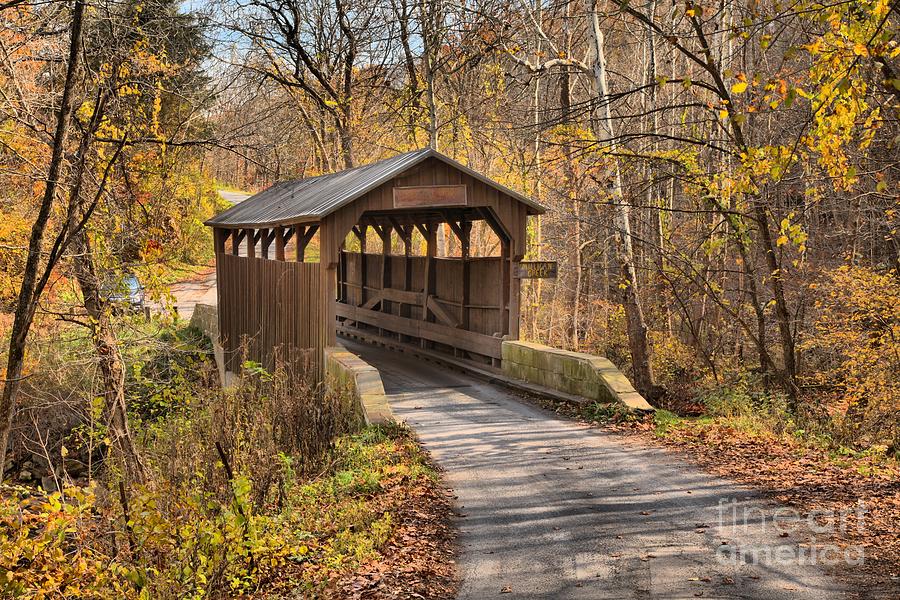 Lewisburg West Virginia Covered Bridge Photograph by Adam Jewell