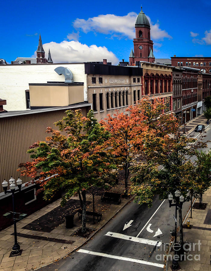 Lewiston Maine in Fall Photograph by Brenda Giasson