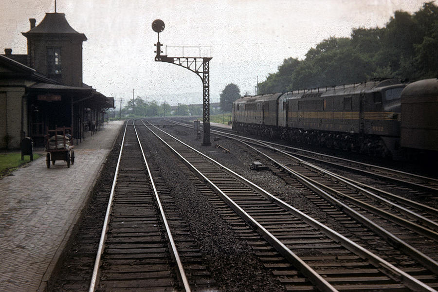 Train Photograph - Lewistown by John Dziobko