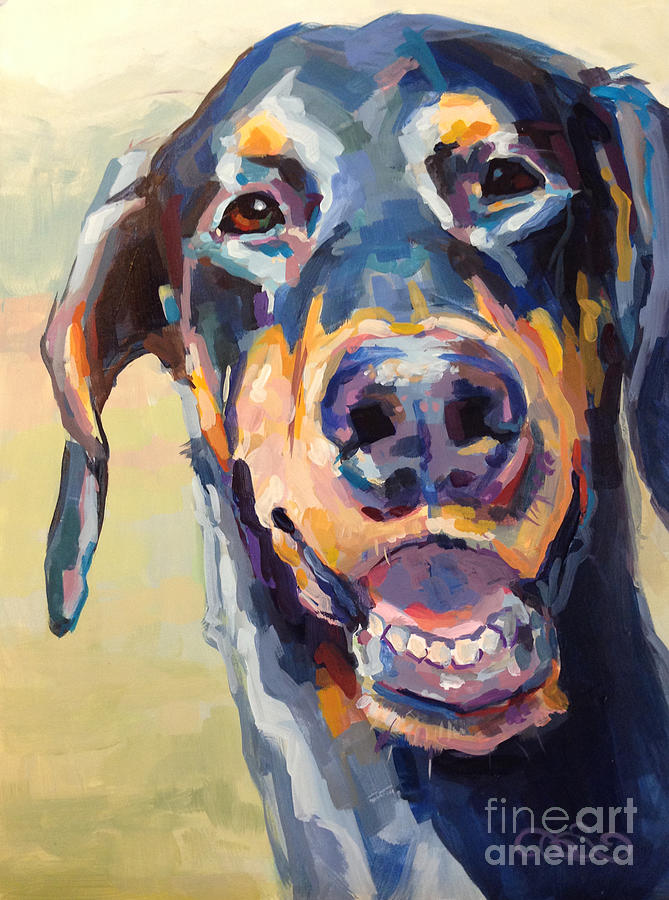 Dog Painting - Lexi by Kimberly Santini