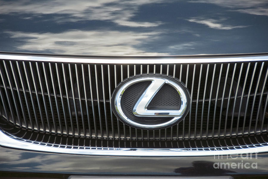 Lexus Front Automobile Grill and Emblem Photograph by David Zanzinger