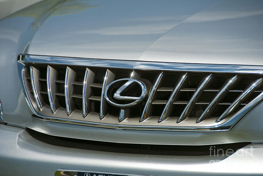 Lexus Grill Emblem Close up Photograph by David Zanzinger