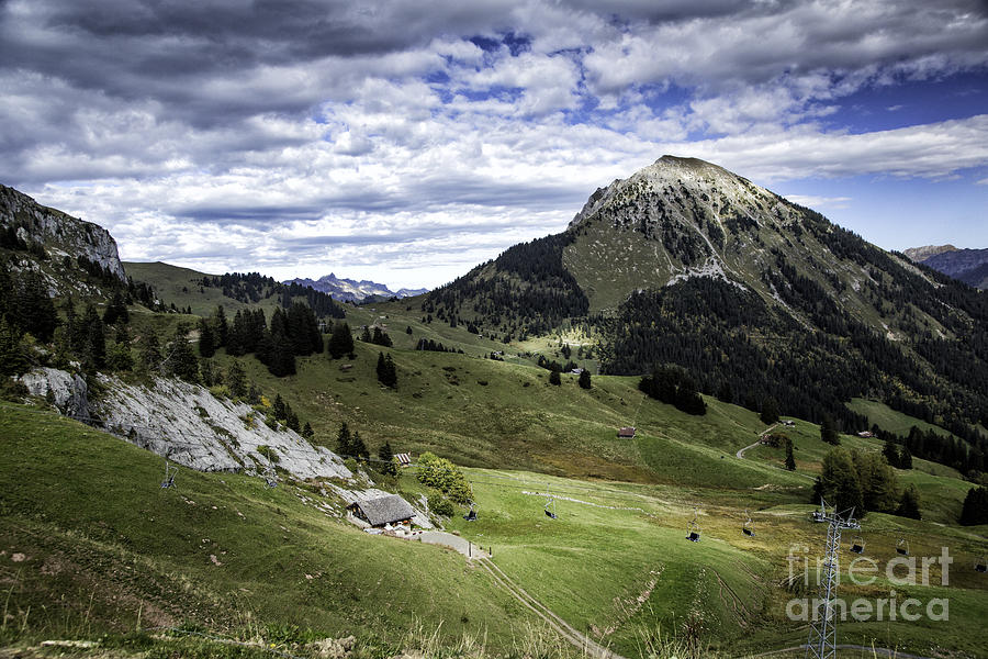 Leysin Switzerland Ski Area Photograph by Timothy Hacker