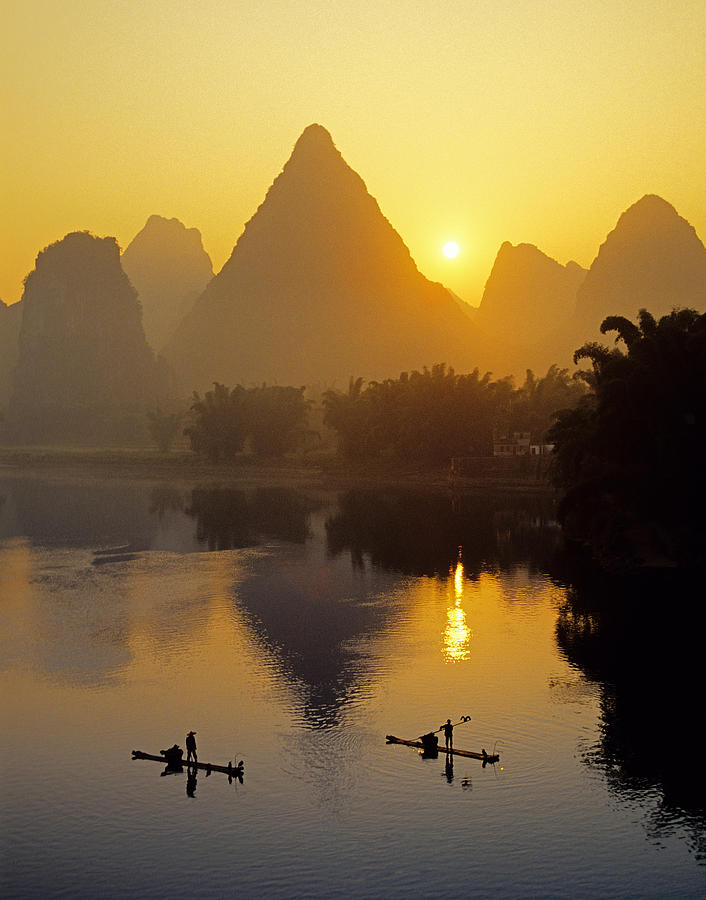 Li River sunrise Photograph by Dennis Cox - Fine Art America