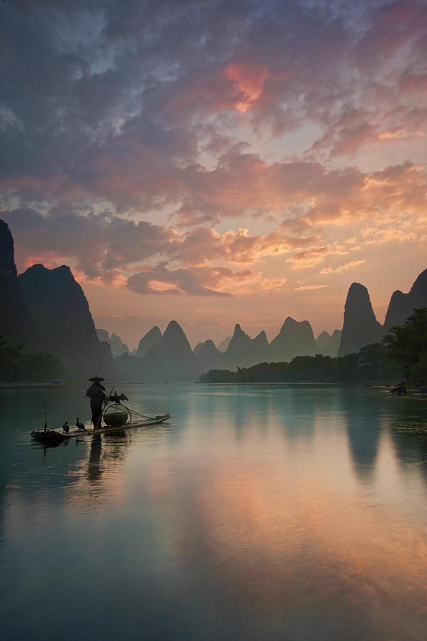 Li River Sunrise Photograph by Yan Zhang