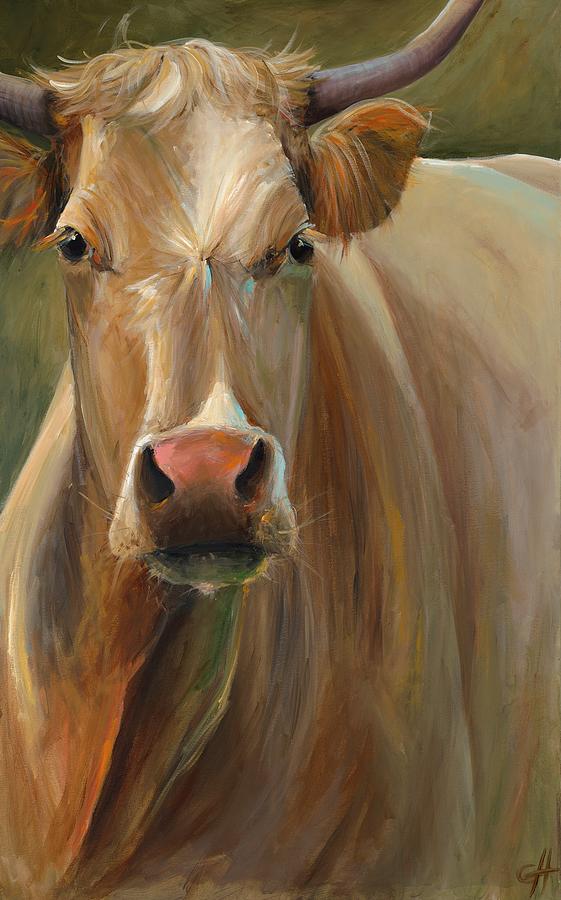 Cow Painting - Libby by Cari Humphry Cow Painting - Libby by Cari Humphry