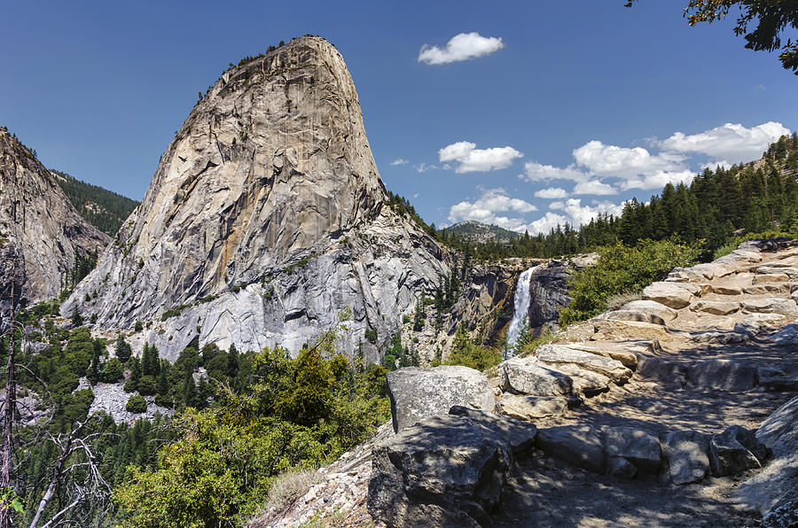 Liberty Cap and Nevada Fall Yosemite National Park Photograph by Joseph S Giacalone