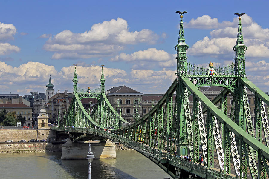 Liberty Bridge Budapest  Photograph by Tony Murtagh