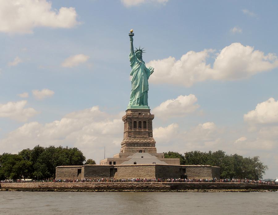 New York City Photograph - Liberty Island by Martin Jones