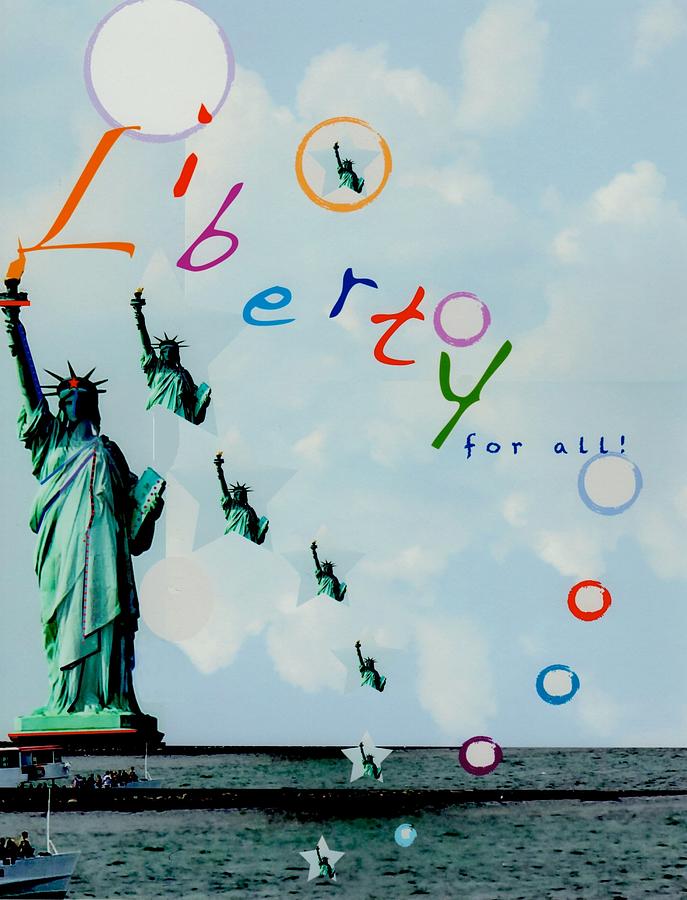 Liberty Digital Art by Mary Armstrong
