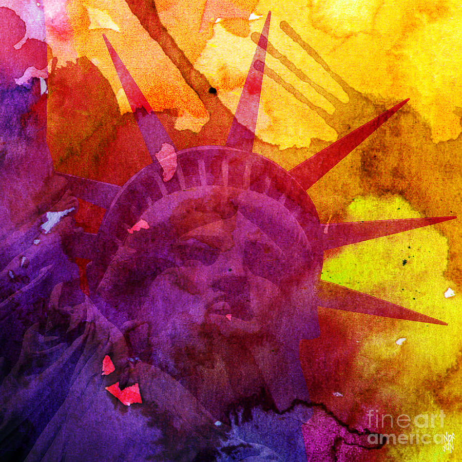 Music Digital Art - Liberty Watercolour by Neil Finnemore