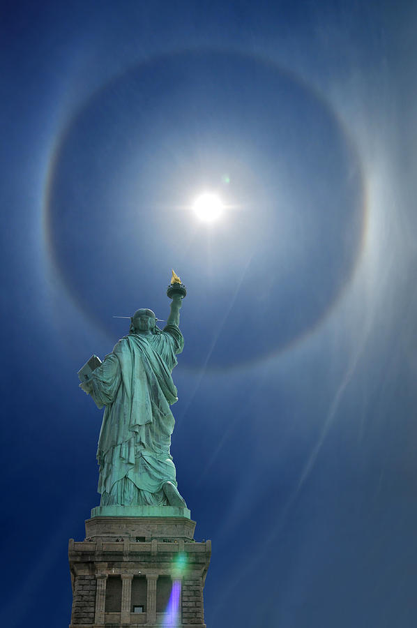 Fourth Of July Photograph - Libertys Halo by Edwin Verin