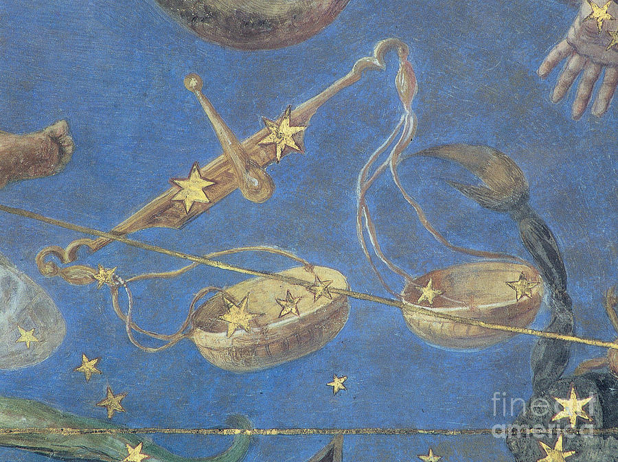 Sign Photograph - Libra Constellation Zodiac Sign 1575 by Science Source