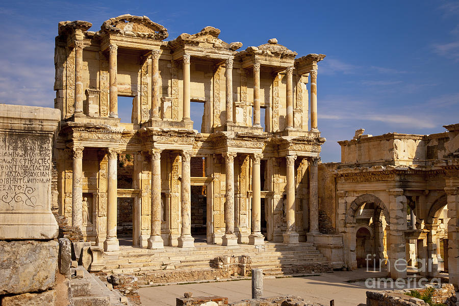 Library at Ephesus Photograph by Brian Jannsen