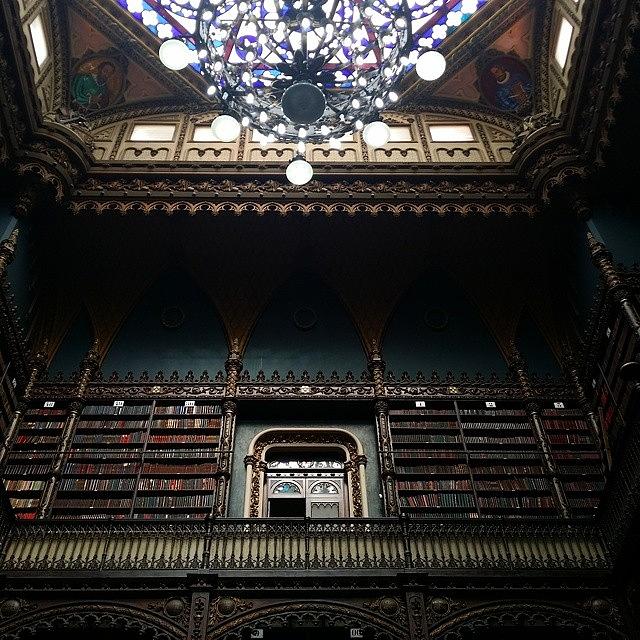 Architecture Photograph - Beautiful library - Rio  by Camilla Halv