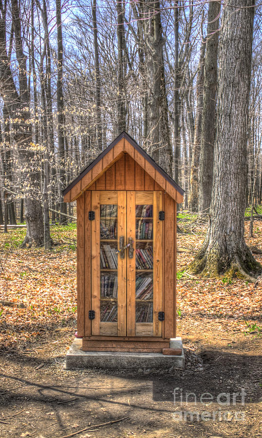 Library in the Woods Photograph by Jim Lepard