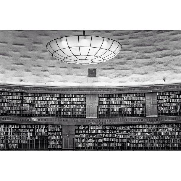 Book Photograph - Library by Karim Taib