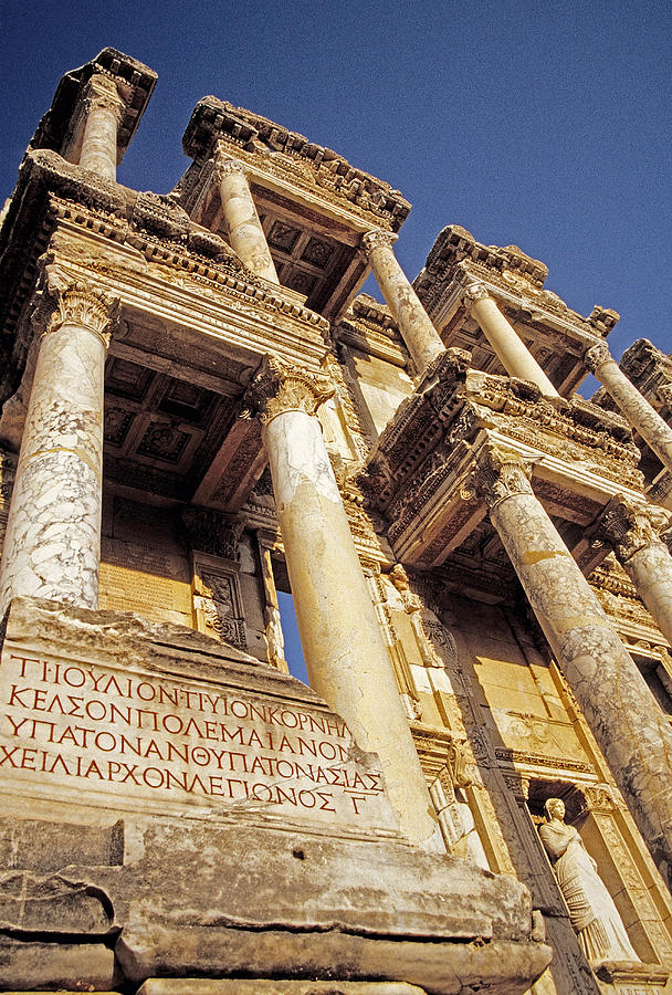 Ephesus Library 4 Photograph by Dennis Cox