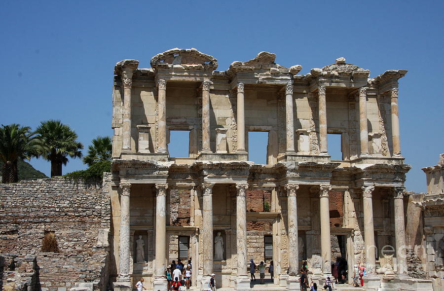 Architecture Photograph - Library of Celsus in Ephesus by Christiane Schulze Art And Photography