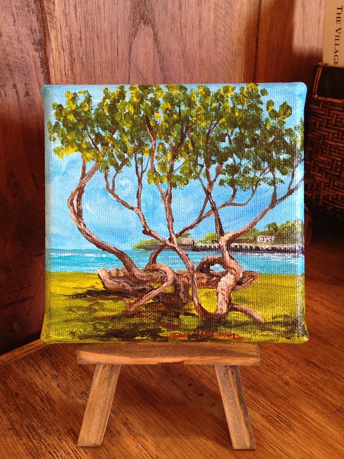 Library Park Lahaina Painting by Darice Machel McGuire
