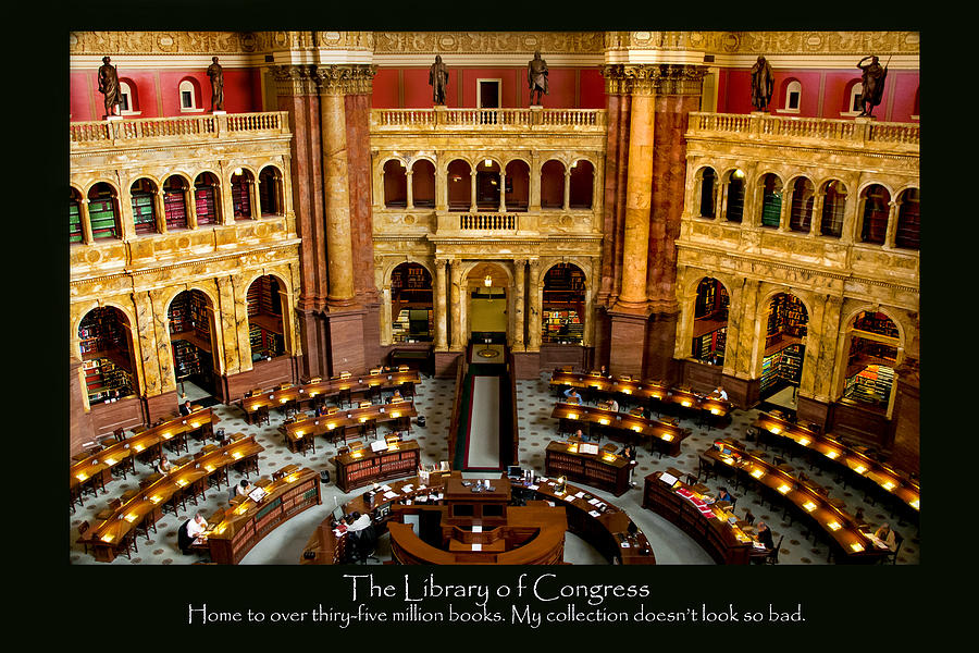 Library Poster Photograph by Greg Fortier