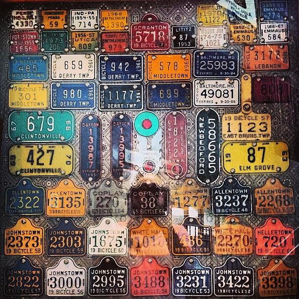 Allentown Photograph - License Plates by Miki Torres