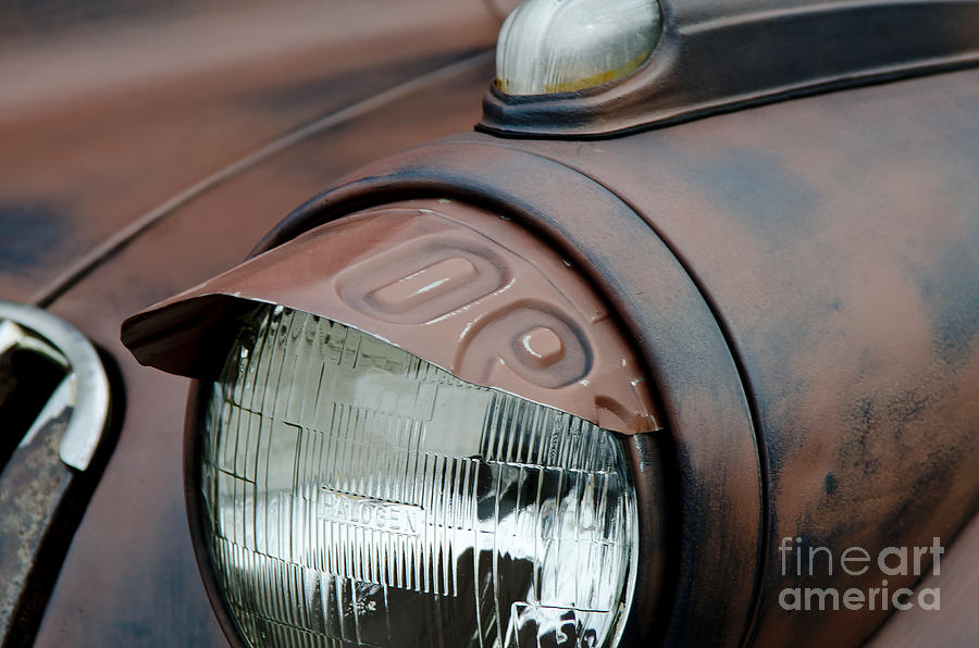 License Tag Eyebrow Headlight Cover  Photograph by Wilma  Birdwell